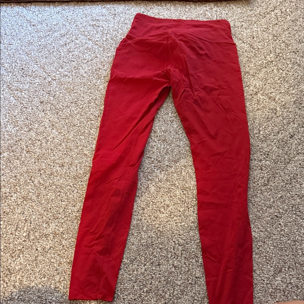 lululemon athletica Red High-Rise Leggings